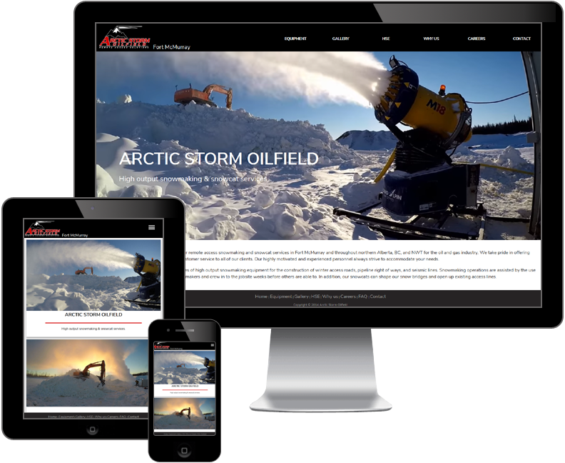 Arctic Storm Oilfield website