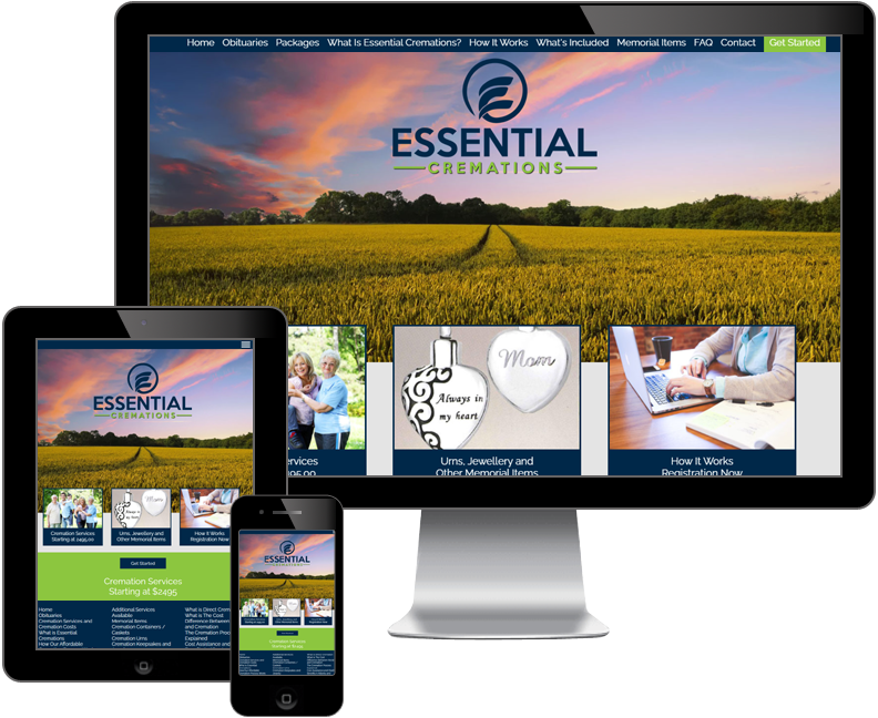 Essential Cremations website