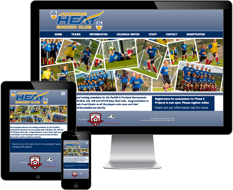Junior Heat Soccer Team website