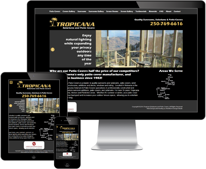 tropicana solariums and sunrooms website