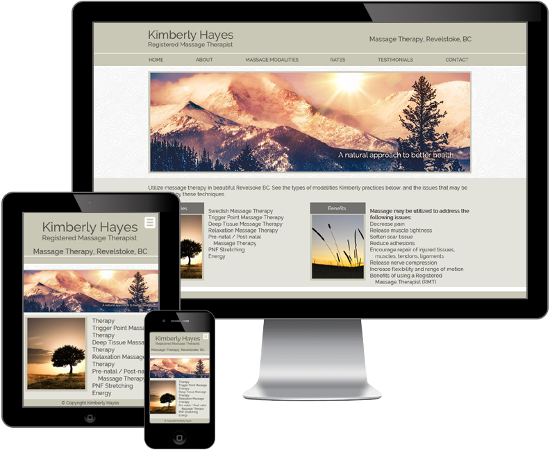 REVELSTOKE MASSAGE website